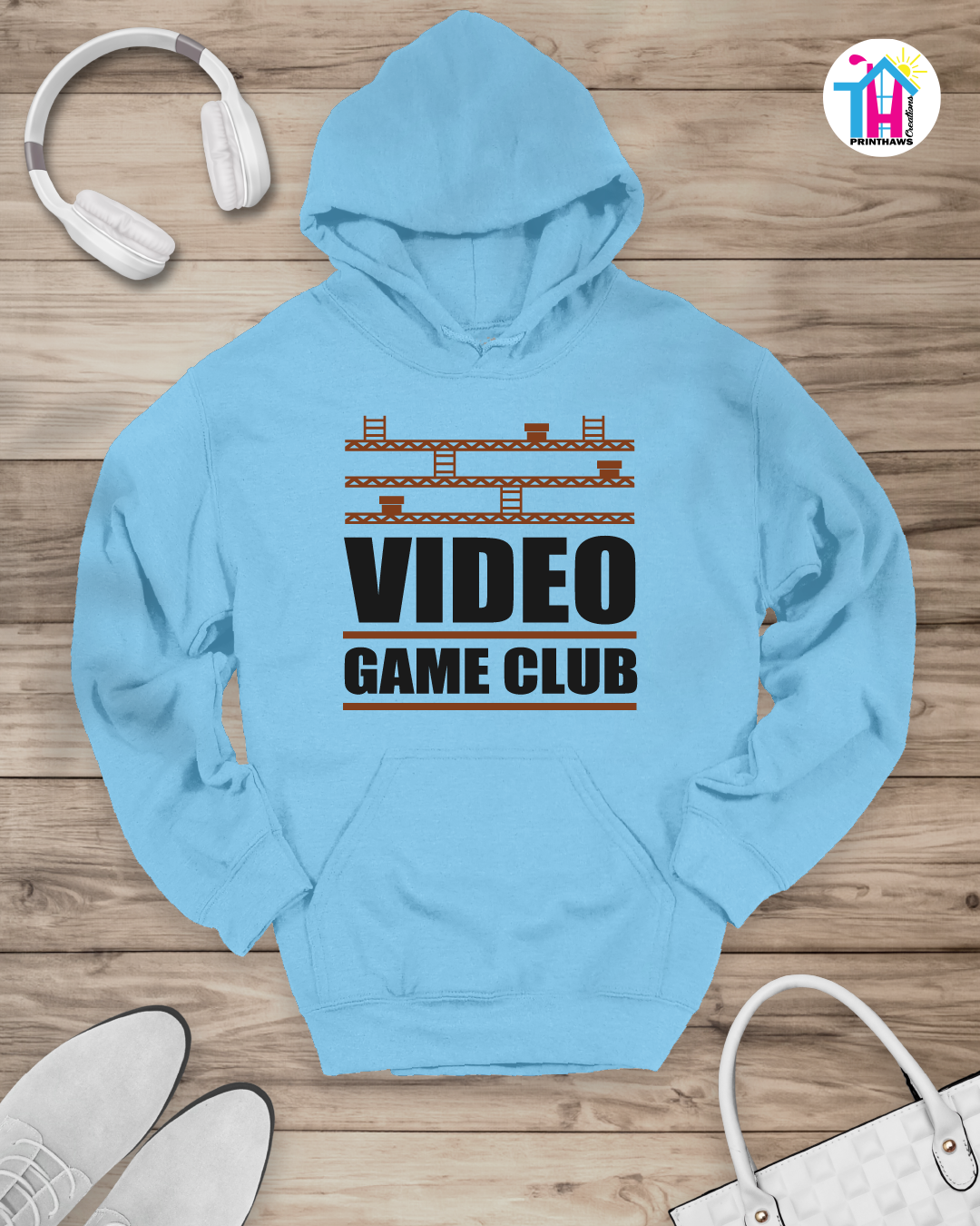 Video Game Club - Jeri Kid Gamer Hoodie By Printhaws Creations