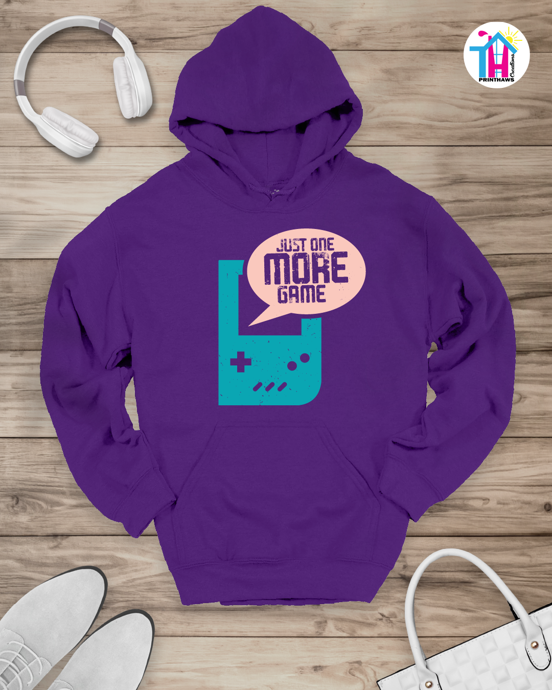 Just One More - Jeri Kid Gamer Hoodie By Printhaws Creations
