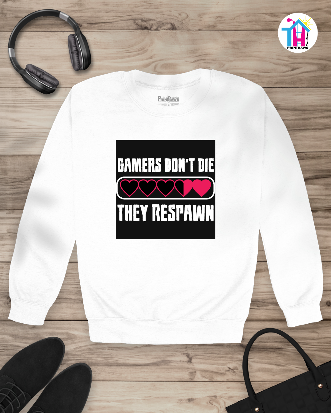 Gamers Respawn - Jeri Kid Gamer Long Sleeve By Printhaws Creations