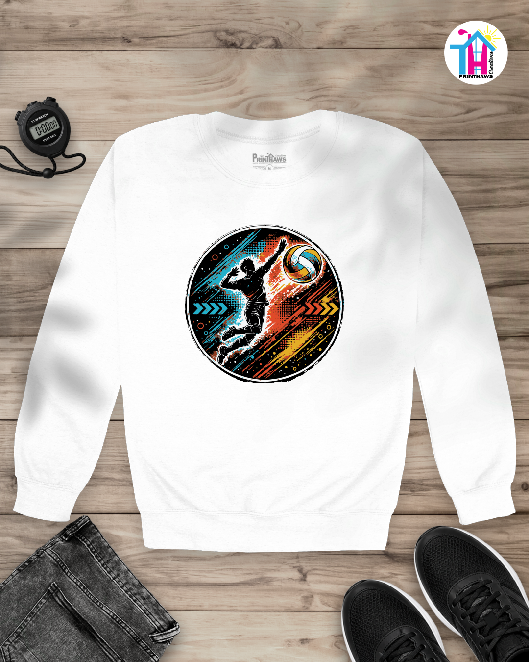 Volleyball Energy - Sports Long Sleeve By Printhaws Creations