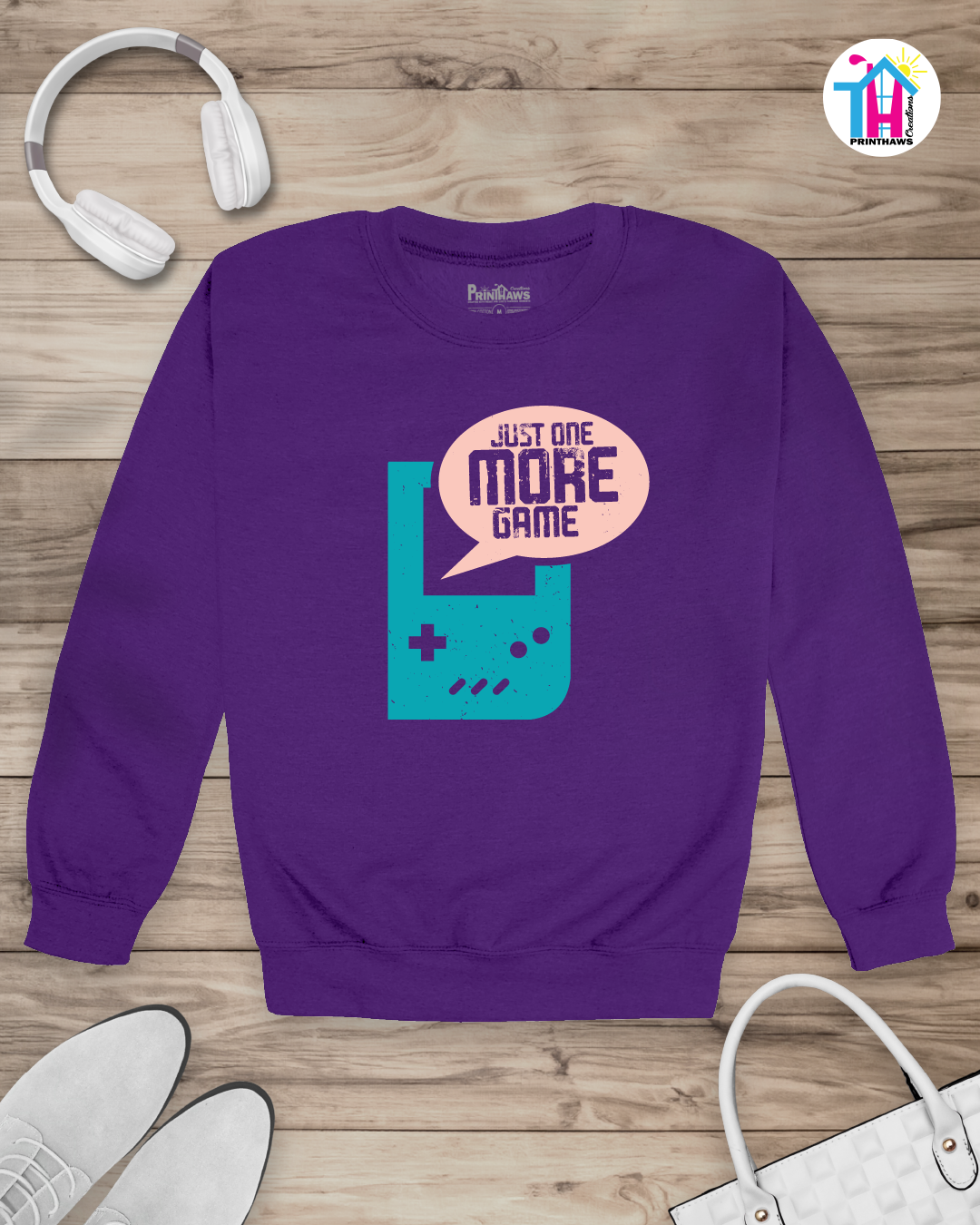 Just One More - Jeri Kid Gamer Long Sleeve By Printhaws Creations
