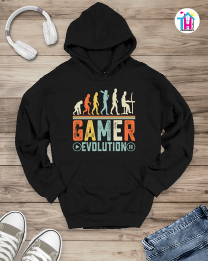 Gamer Evolution - Jino Pro Gamer Hoodie By Printhaws Creations