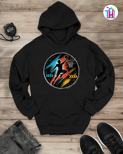 Basketball Elevation - Sports Hoodie By Printhaws Creations