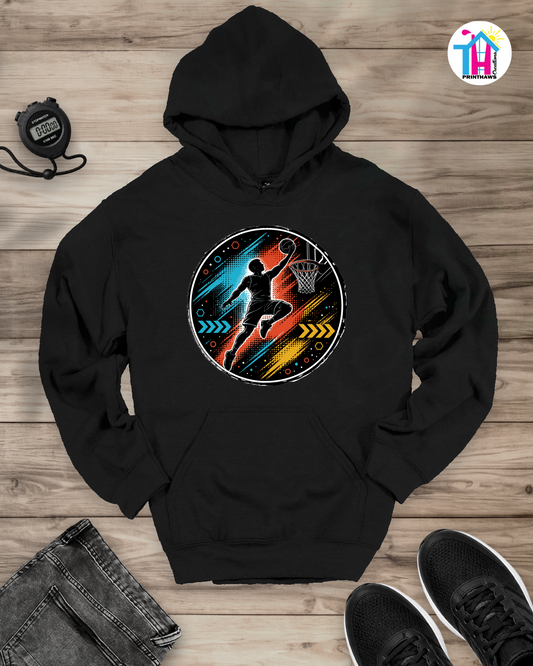 Basketball Elevation - Sports Hoodie By Printhaws Creations
