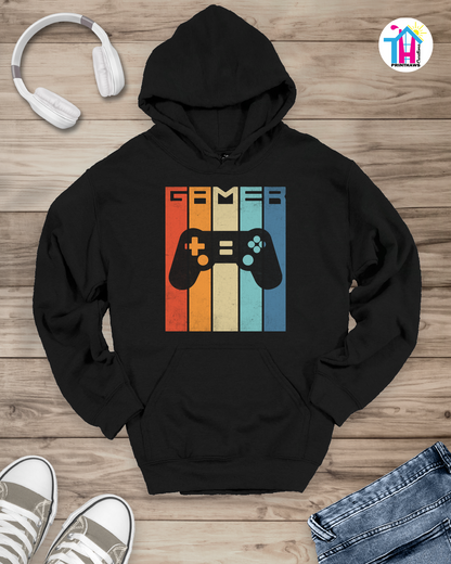 Gamer Retro Vintage - Jino Pro Gamer Hoodie By Printhaws Creations