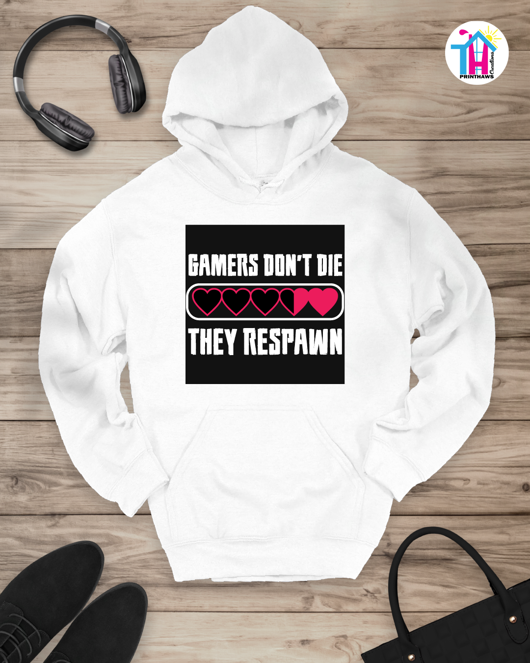 Gamers Respawn - Jeri Kid Gamer Hoodie By Printhaws Creations