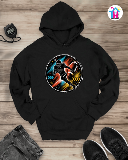 Football Charge - Sports Hoodie By Printhaws Creations