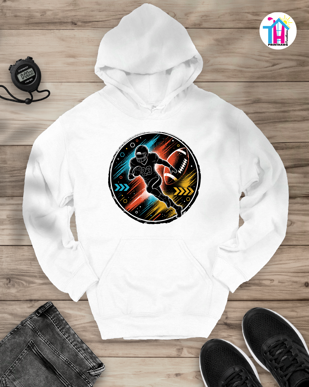 Football Charge - Sports Hoodie By Printhaws Creations