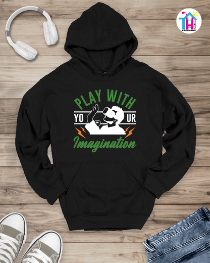 Play With Your Imagination - Jino Pro Gamer Hoodie By Printhaws Creations