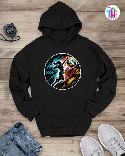 Volleyball Energy - Sports Hoodie By Printhaws Creations