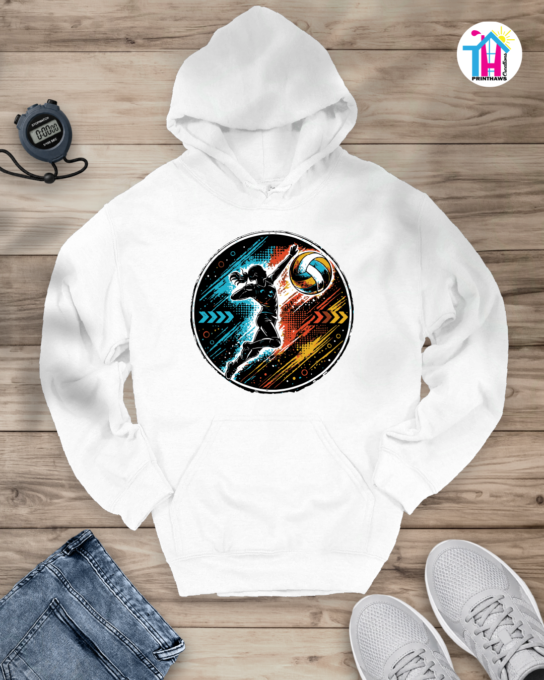 Volleyball Energy - Sports Hoodie By Printhaws Creations
