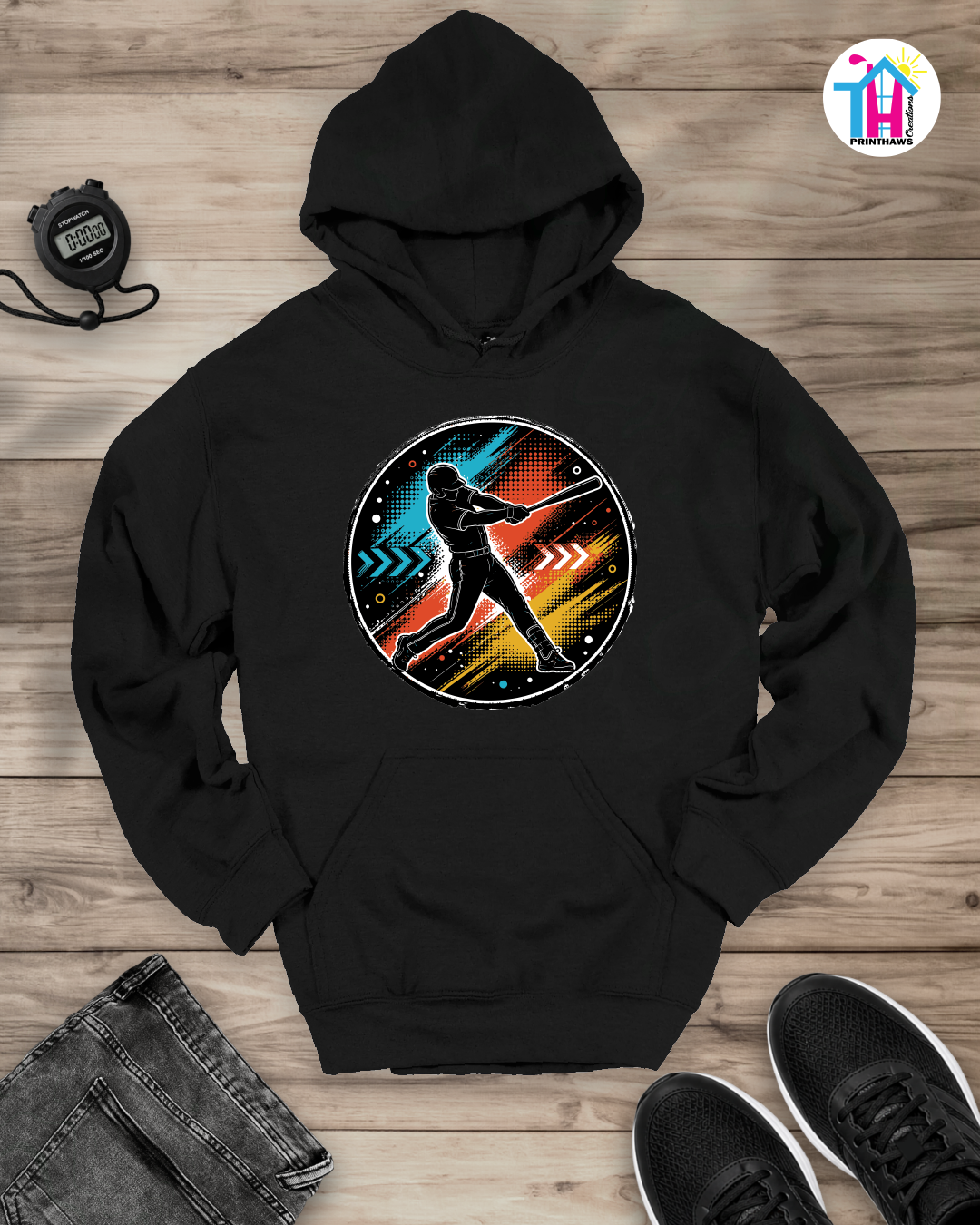 Baseball Momentum - Sports Hoodie By Printhaws Creations