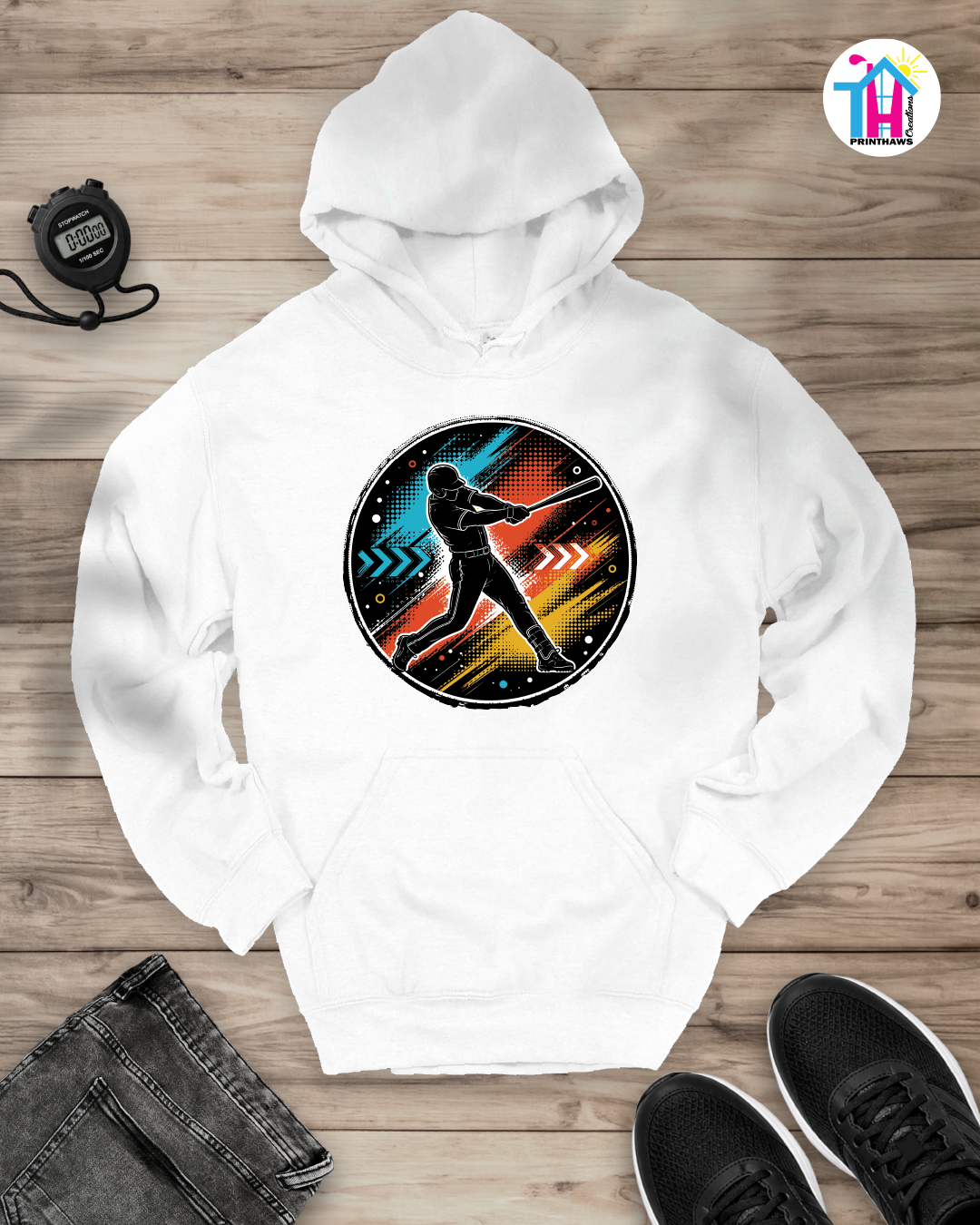 Baseball Momentum - Sports Hoodie By Printhaws Creations