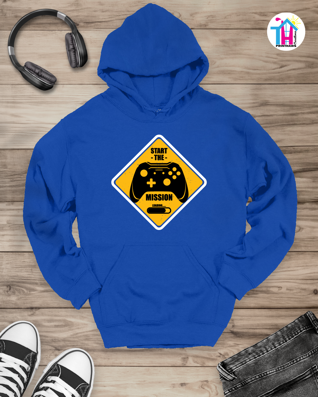 Start The Mission - Jino Pro Gamer Hoodie By Printhaws Creations