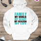 My World, My Heart - Family Hoodie By Printhaws Creations