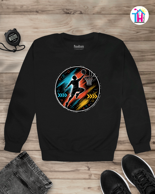 Basketball Elevation - Sports Long Sleeve By Printhaws Creations