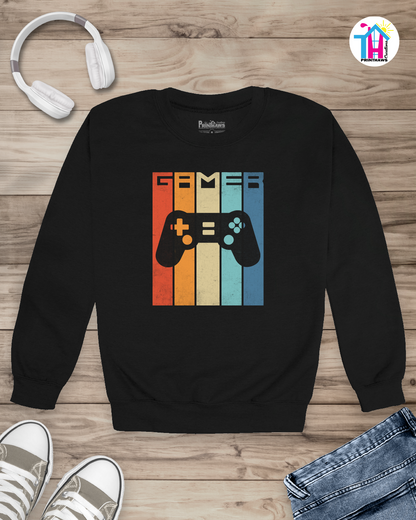 Gamer Retro Vintage - Jino Pro Gamer Long Sleeve By Printhaws Creations