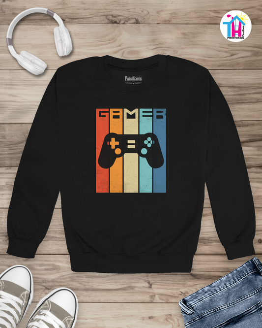 Gamer Retro Vintage - Jino Pro Gamer Long Sleeve By Printhaws Creations
