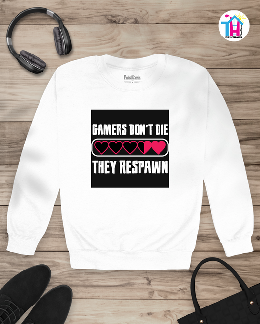 Gamers Respawn - Jeri Kid Gamer Long Sleeve By Printhaws Creations