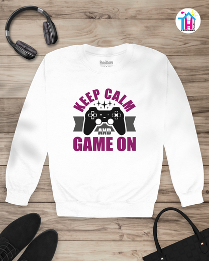 Keep Calm - Jeri Kid Gamer Long Sleeve By Printhaws Creations