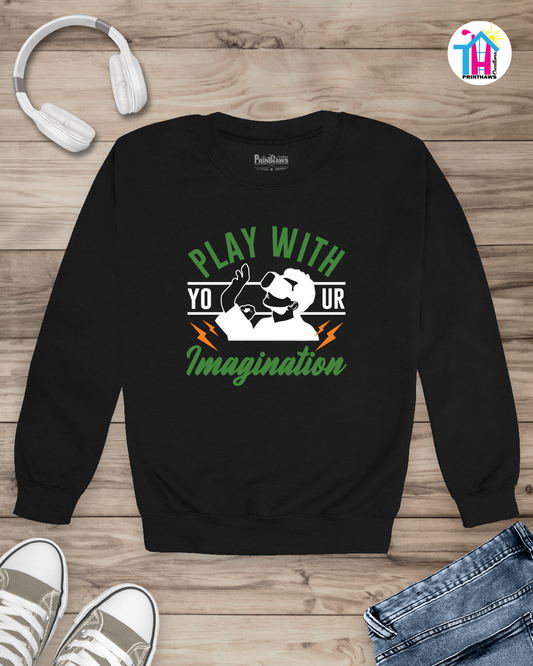 Play With Your Imagination - Jino Pro Gamer Long Sleeve By Printhaws Creations