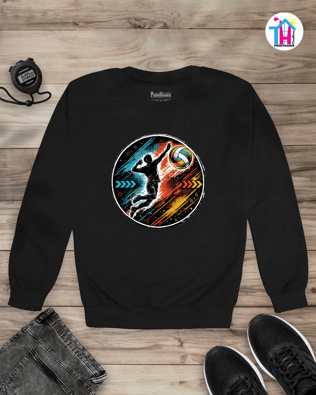 Volleyball Energy - Sports Long Sleeve By Printhaws Creations