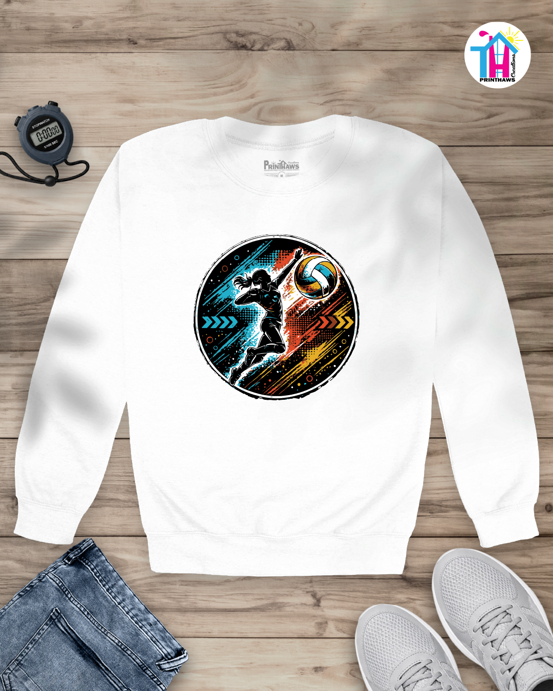 Volleyball Energy - Sports Long Sleeve By Printhaws Creations