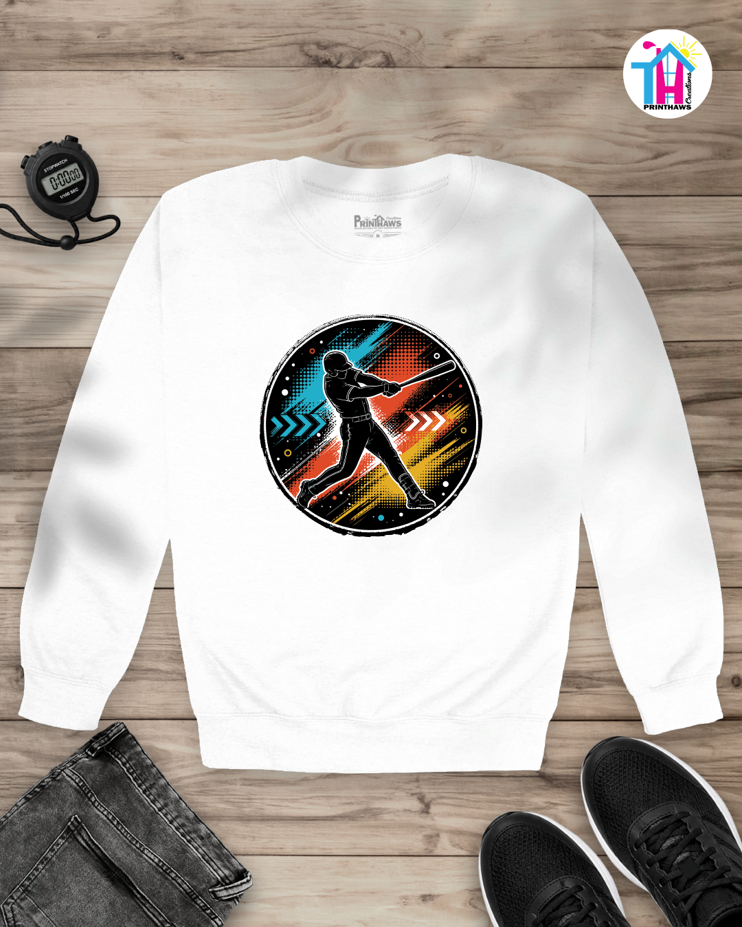 Baseball Momentum - Sports Long Sleeve By Printhaws Creations