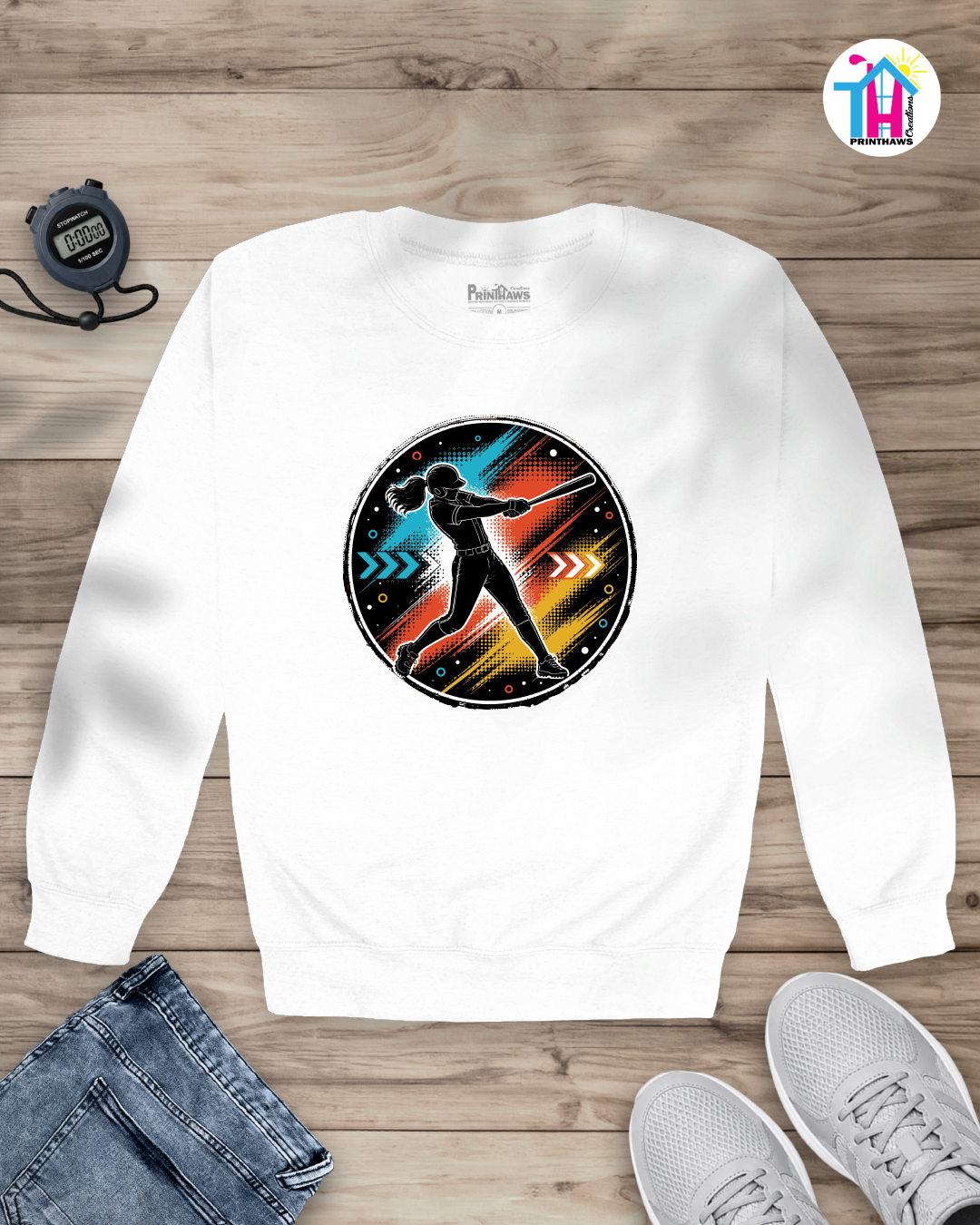 Baseball Momentum - Sports Long Sleeve By Printhaws Creations