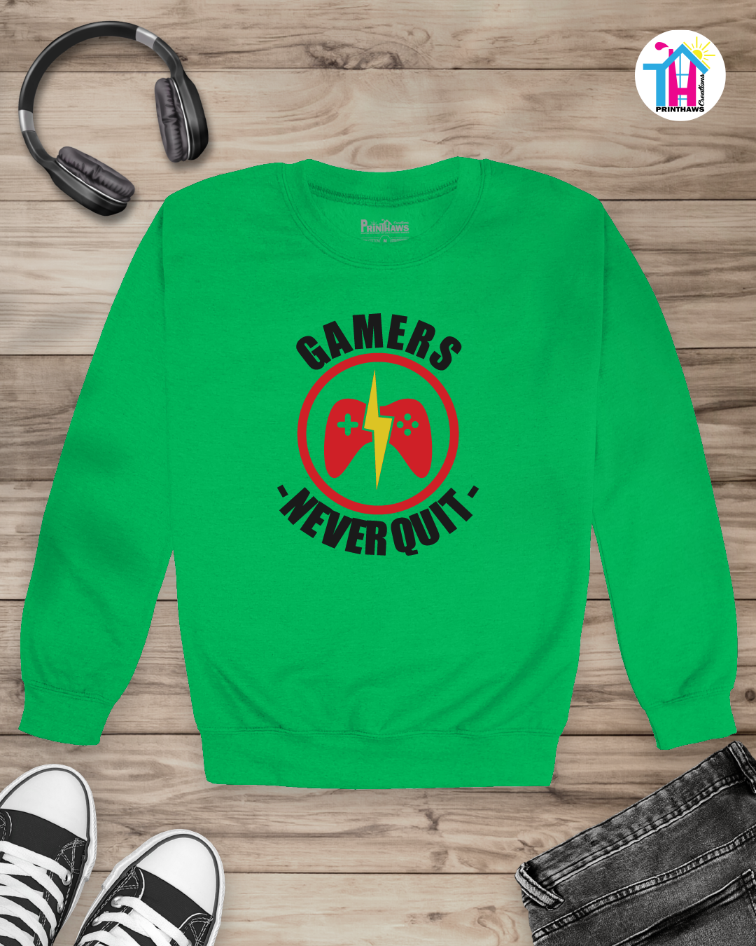 Gamers Never Quit - Jino Pro Gamer Long Sleeve By Printhaws Creations