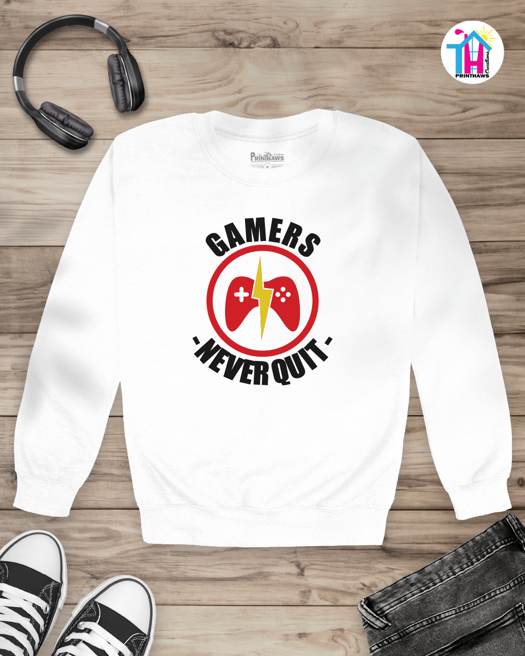 Gamers Never Quit - Jino Pro Gamer Long Sleeve By Printhaws Creations