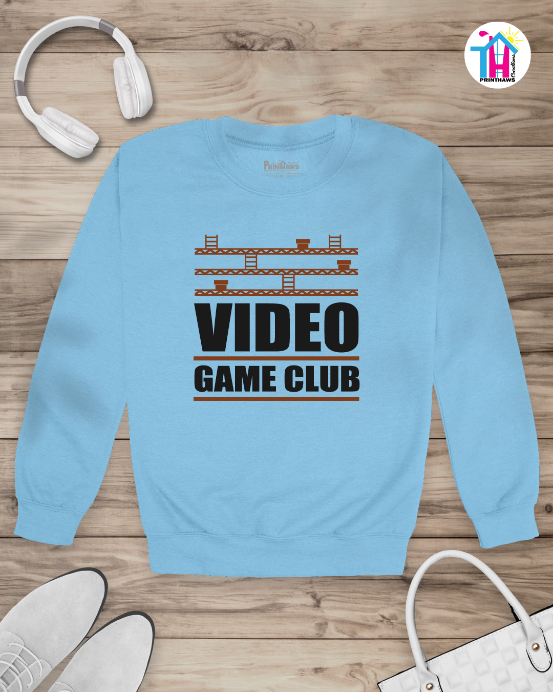 Video Game Club - Jeri Kid Gamer Long Sleeve By Printhaws Creations