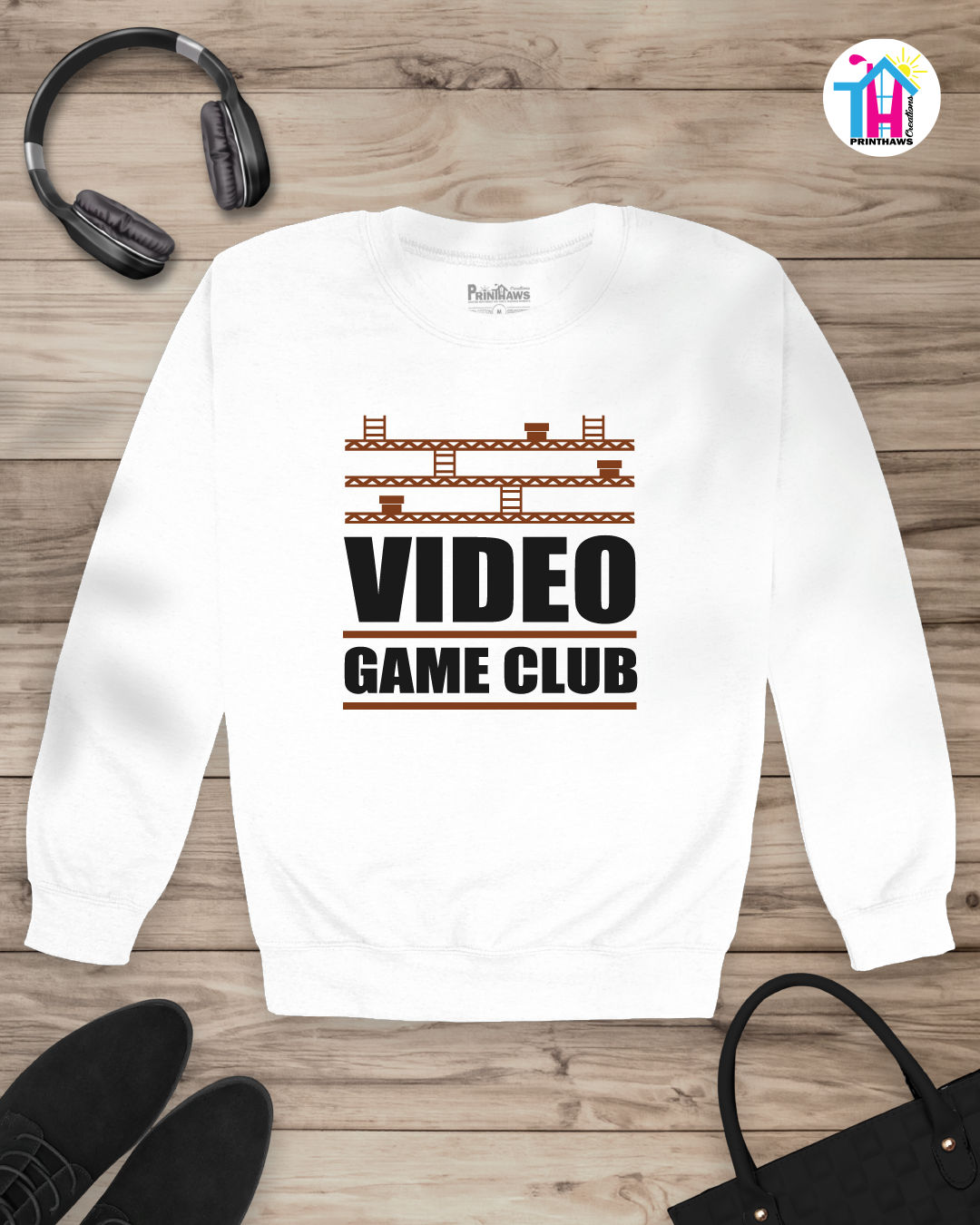 Video Game Club - Jeri Kid Gamer Long Sleeve By Printhaws Creations