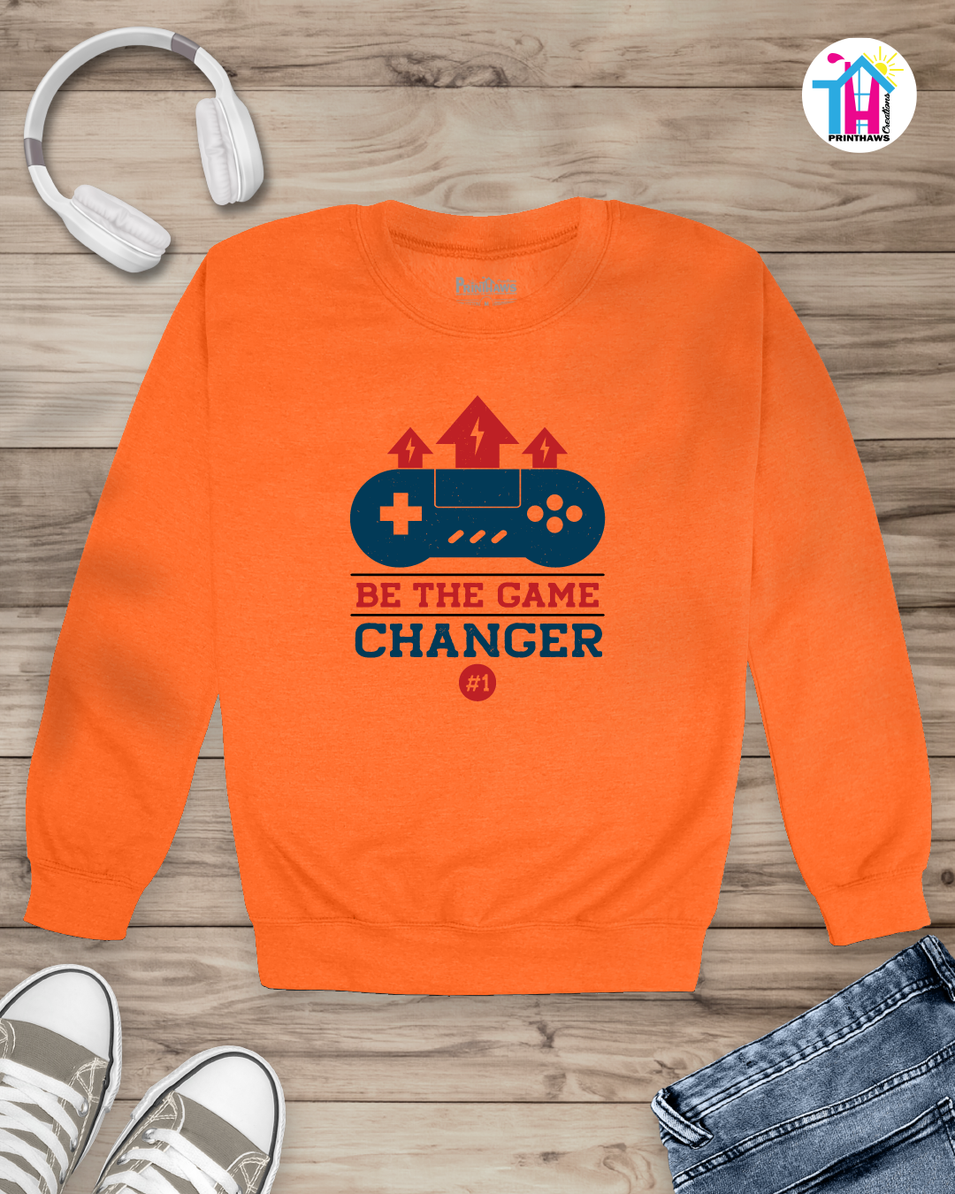 Be The Game Changer - Jino Pro Gamer Long Sleeve By Printhaws Creations