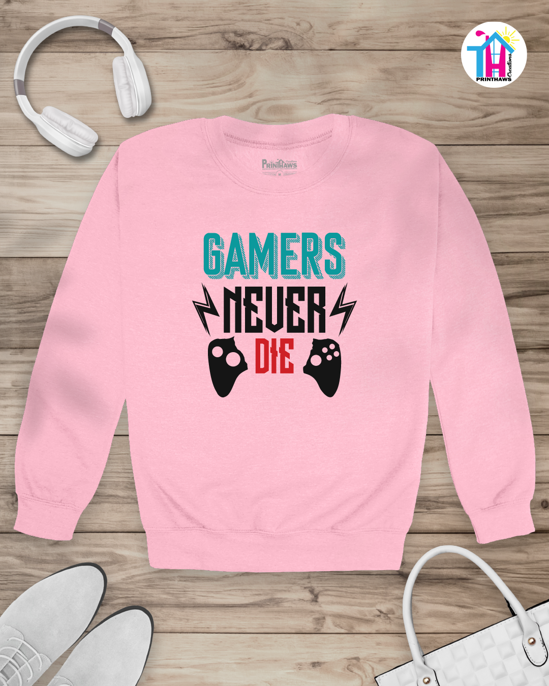 Gamers Never - Jeri Kid Gamer Long Sleeve By Printhaws Creations