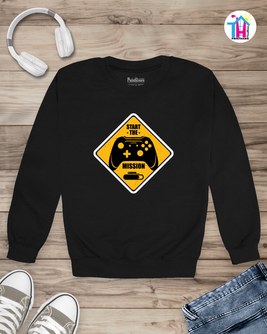 Start The Mission - Jino Pro Gamer Long Sleeve By Printhaws Creations