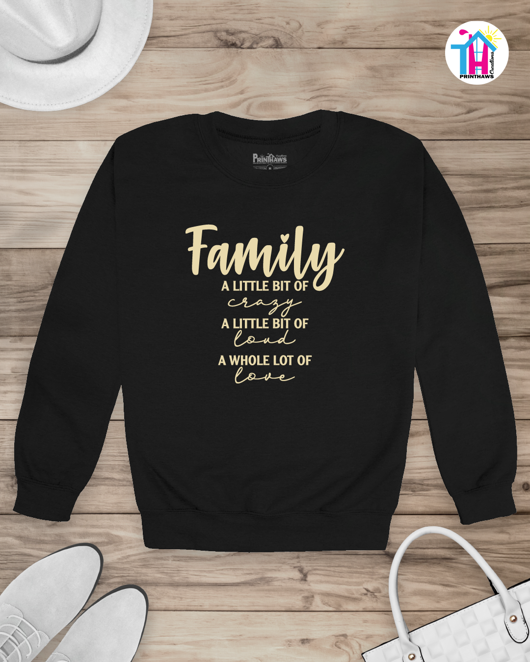 A Little Bit Of Crazy - Family Long Sleeve By Printhaws Creations