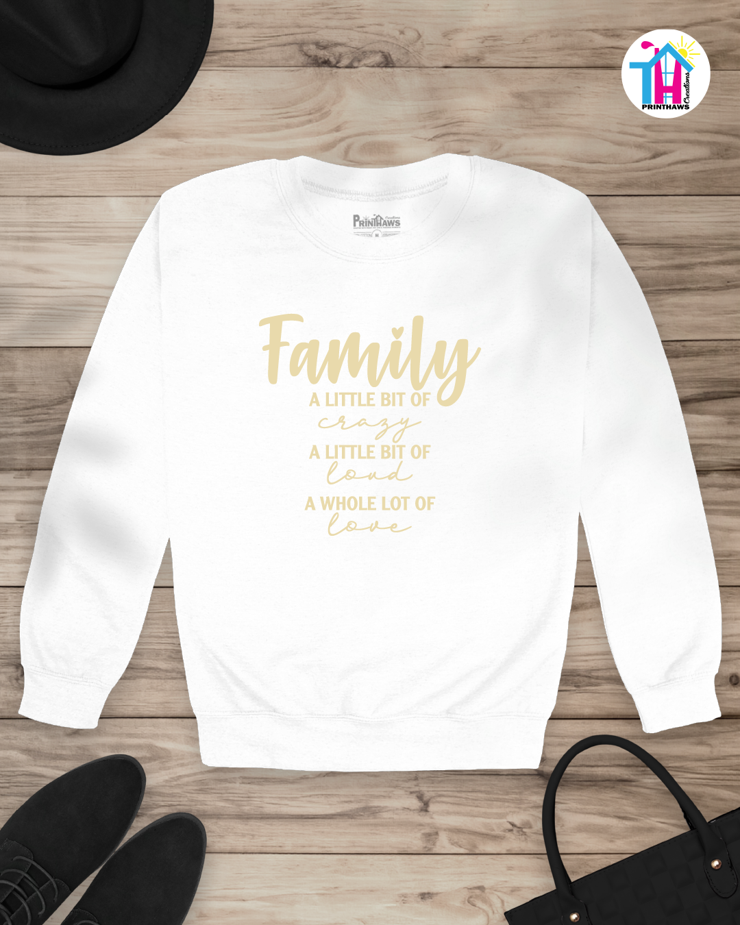 A Little Bit Of Crazy - Family Long Sleeve By Printhaws Creations