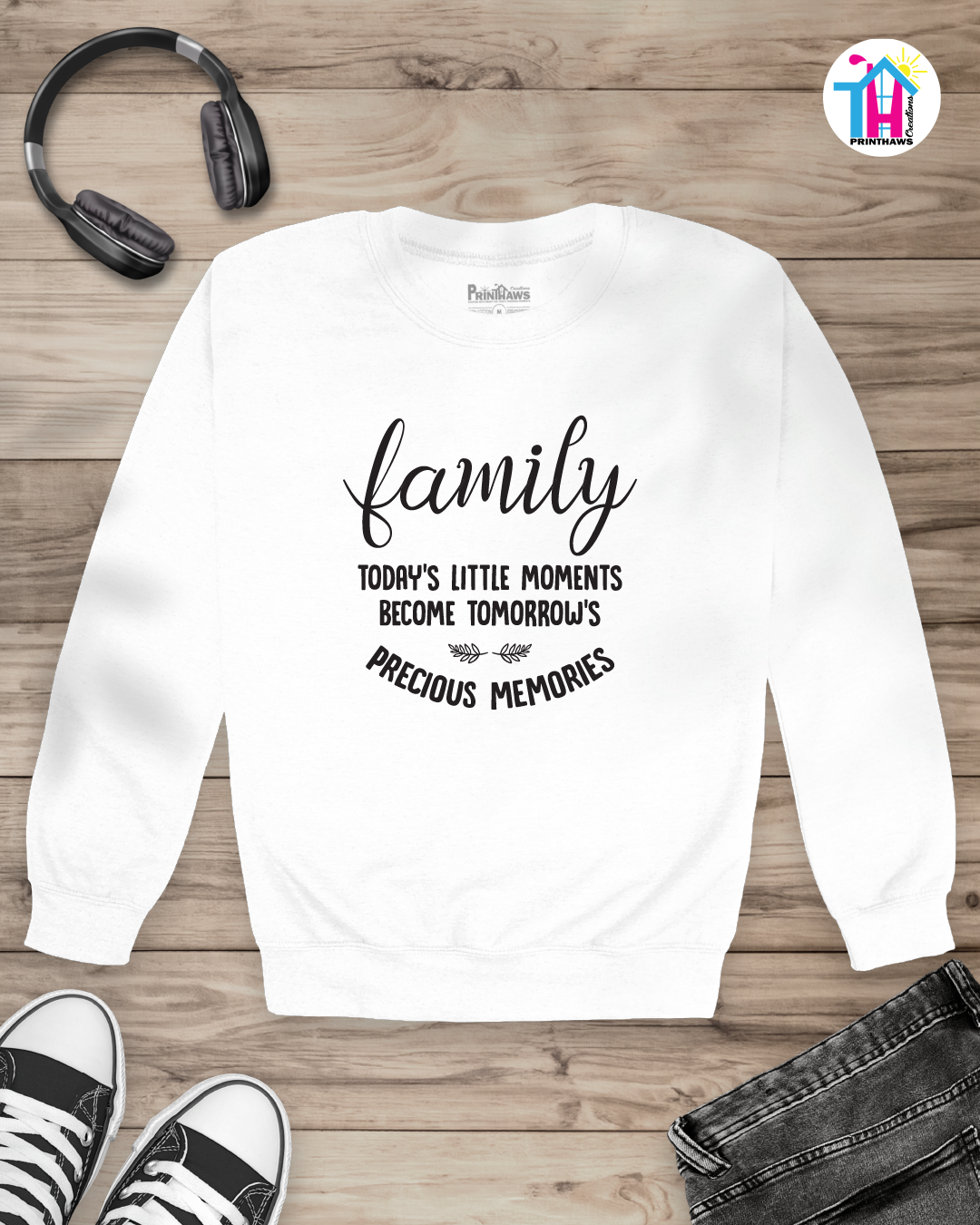 Today's Little Moments- Family Long Sleeve By Printhaws Creations
