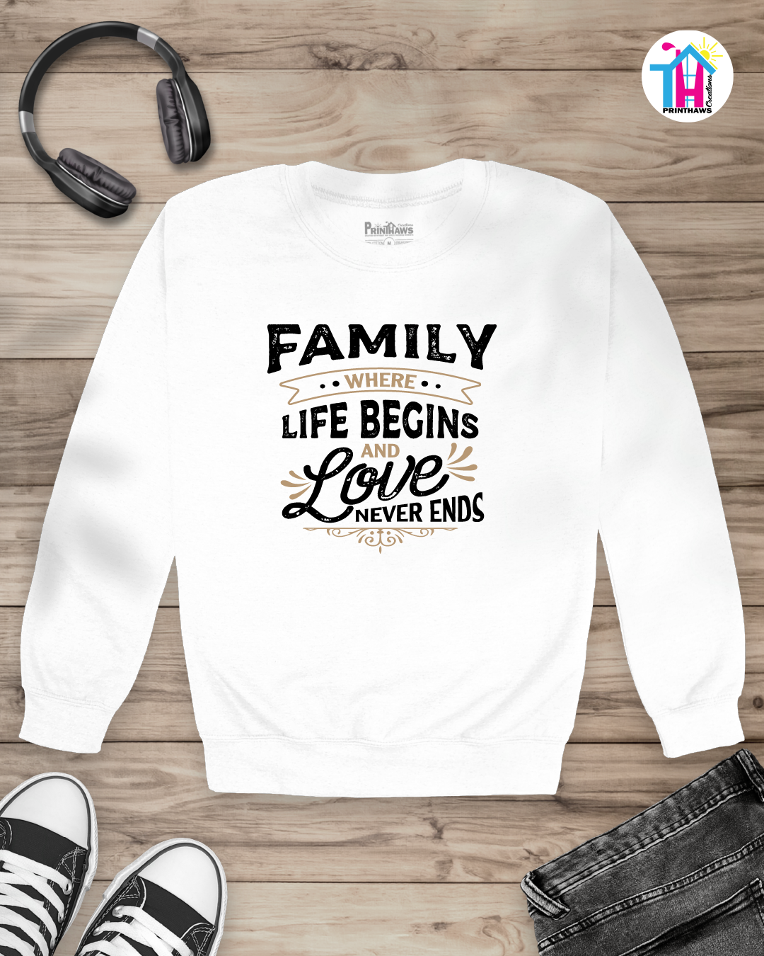 Where Life Begins - Family Long Sleeve By Printhaws Creations