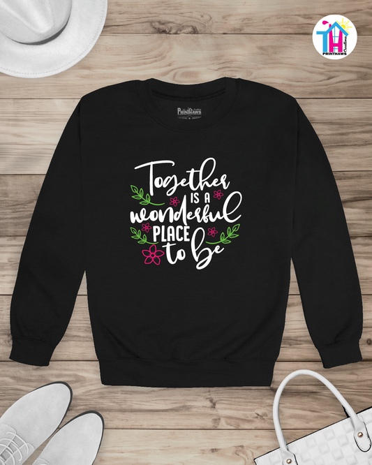Together Is A Wonderful Place - Family Long Sleeve By Printhaws Creations