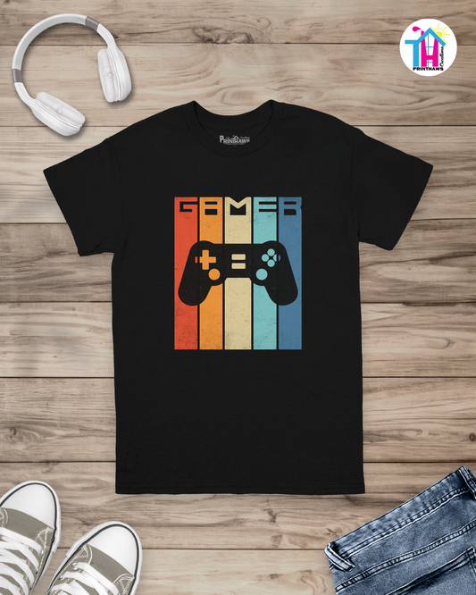 Gamer Retro Vintage - Jino Pro Gamer T-Shirt By Printhaws Creations
