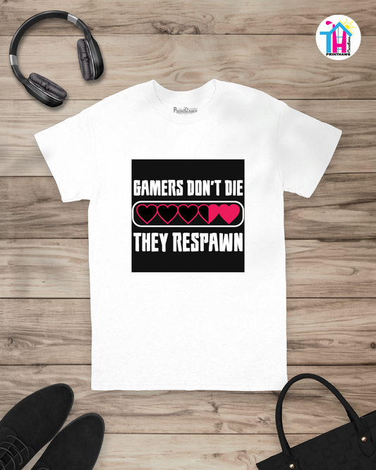 Gamers Respawn - Jeri Kid Gamer T-Shirt By Printhaws Creations