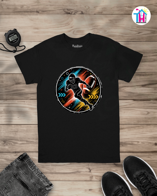 Football Charge - Sports T-Shirt By Printhaws Creations