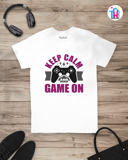 Keep Calm - Jeri Kid Gamer T-Shirt By Printhaws Creations