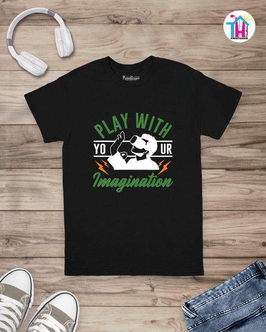Play With Your Imagination - Jino Pro Gamer T-Shirt By Printhaws Creations