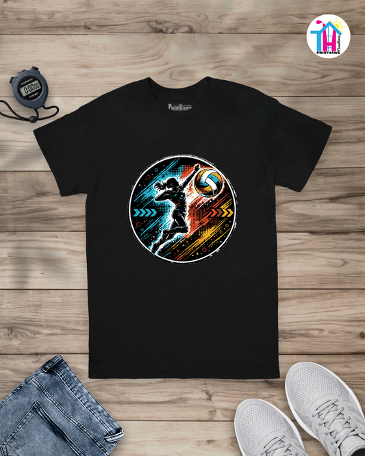 Volleyball Energy - Sports T-Shirt By Printhaws Creations