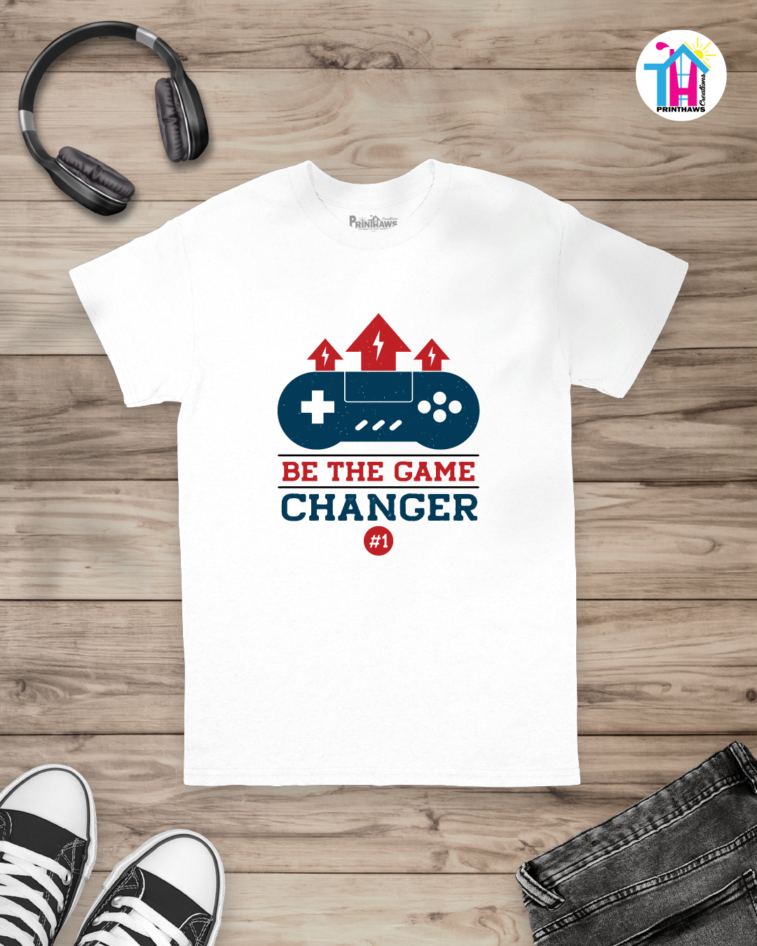 Be The Game Changer - Jino Pro Gamer T-Shirt By Printhaws Creations