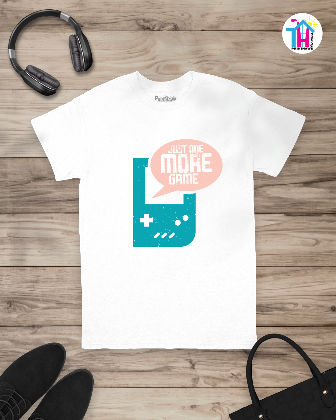 Just One More - Jeri Kid Gamer T-Shirt By Printhaws Creations