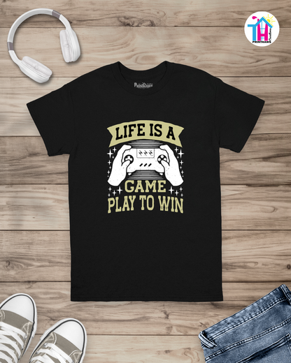 Life Is A Game - Jino Pro Gamer T-Shirt By Printhaws Creations